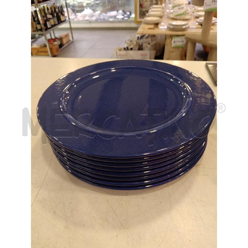 SERVIZIO  PIATTI TIFFANY BLU CON SOTTOPIATTI | Mercatino dell'Usato Roma eur 5