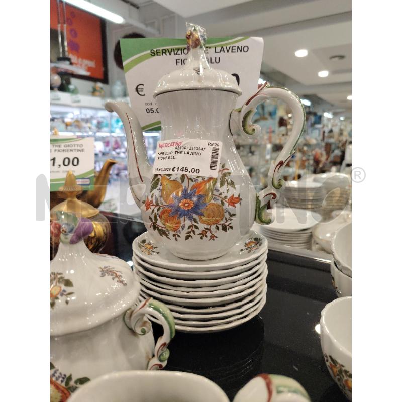 SERVIZIO  THE' LAVENO FIORE BLU | Mercatino dell'Usato Roma eur 3