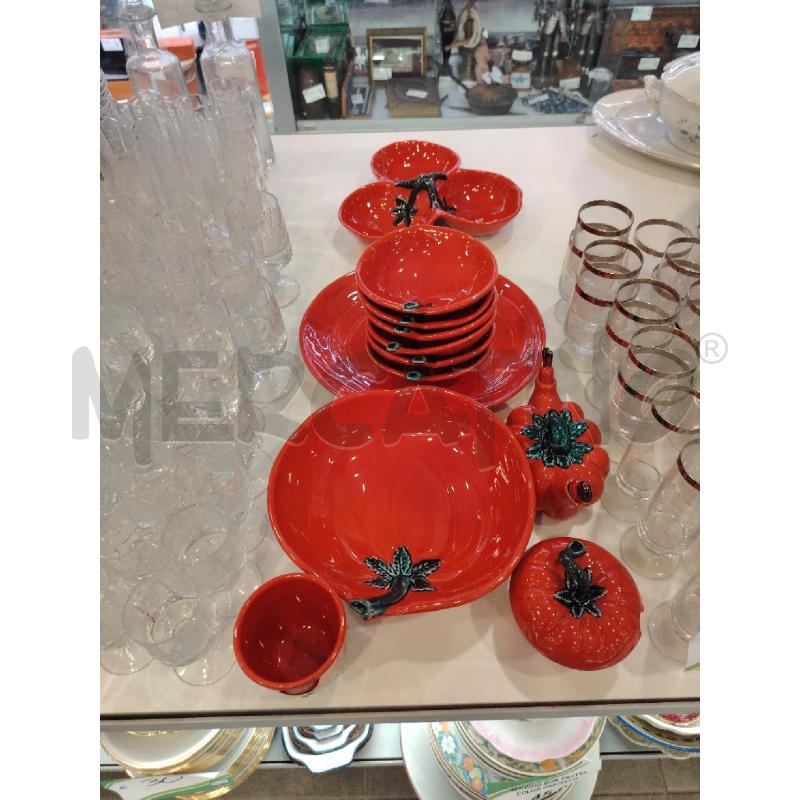 SET ANTIPASTIERA POMODORO CER  | Mercatino dell'Usato Roma eur 1