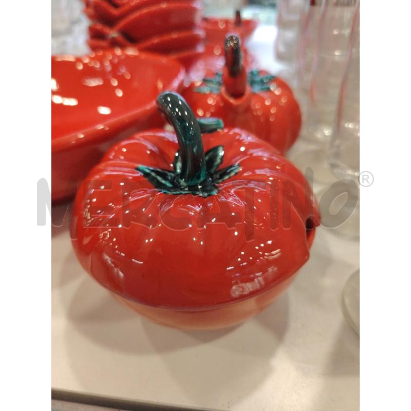 SET ANTIPASTIERA POMODORO CER  | Mercatino dell'Usato Roma eur 2