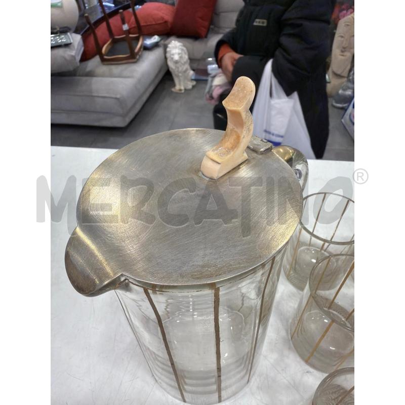 SET BROCCA + BICCHIERI ART DECO  | Mercatino dell'Usato Roma eur 2