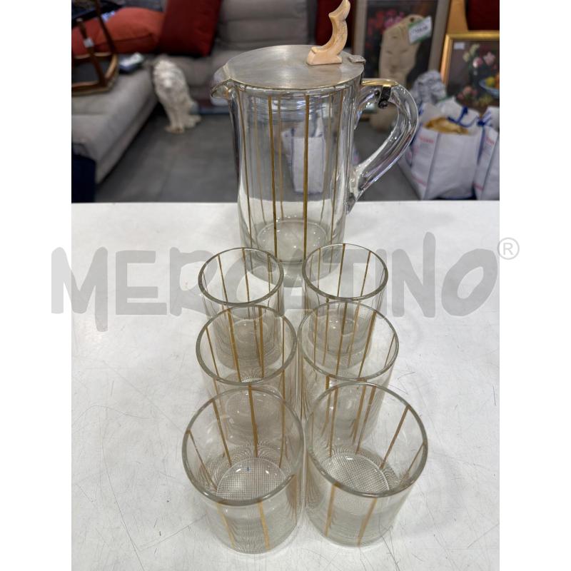 SET BROCCA + BICCHIERI ART DECO  | Mercatino dell'Usato Roma eur 3