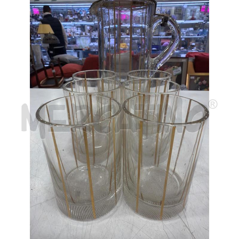 SET BROCCA + BICCHIERI ART DECO  | Mercatino dell'Usato Roma eur 4