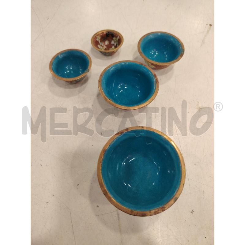 SET CIOTOLINE CLOISONNE | Mercatino dell'Usato Roma eur 2