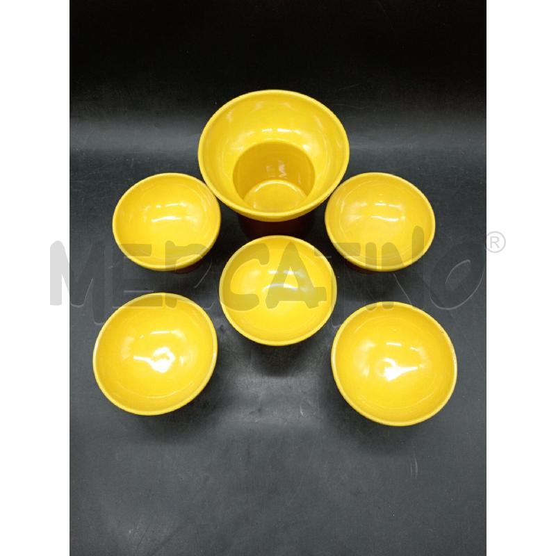SET COLAZ CER ROMETTI GIALLO | Mercatino dell'Usato Roma eur 2