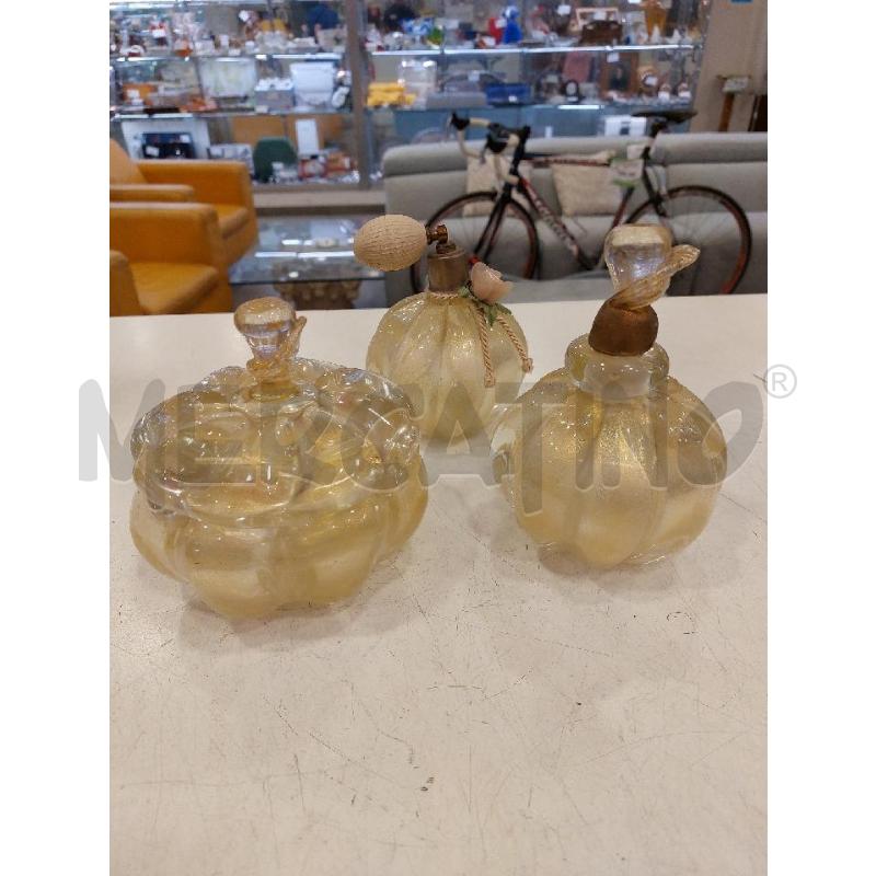 SET DA PROFUMO MURANO ANNI 50  DA RIV | Mercatino dell'Usato Roma eur 1