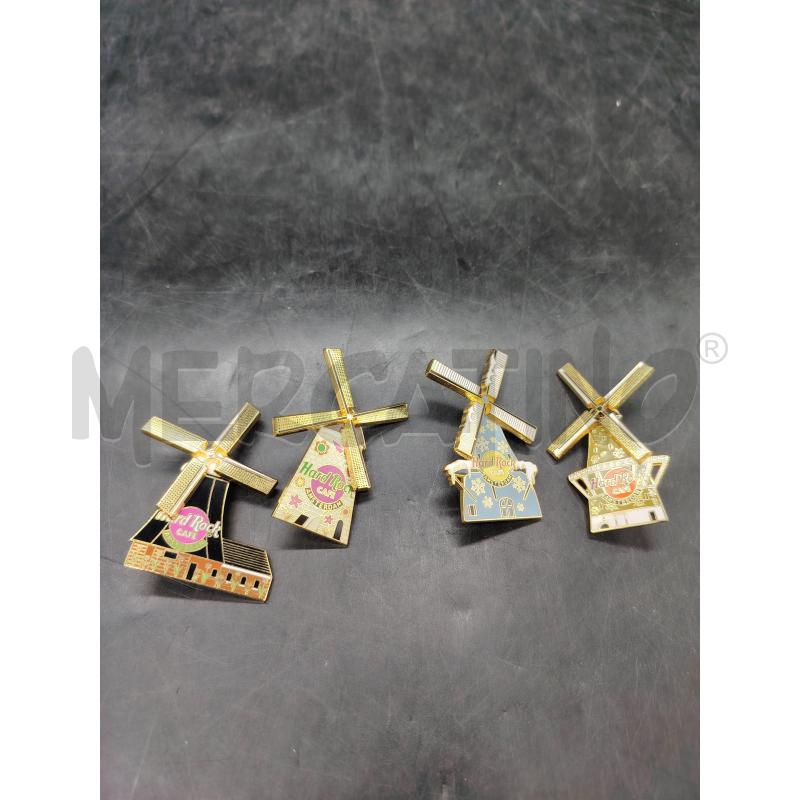 SET SPILLE HARD ROCK CAFE AMSTERDAM MULINI | Mercatino dell'Usato Roma eur 1