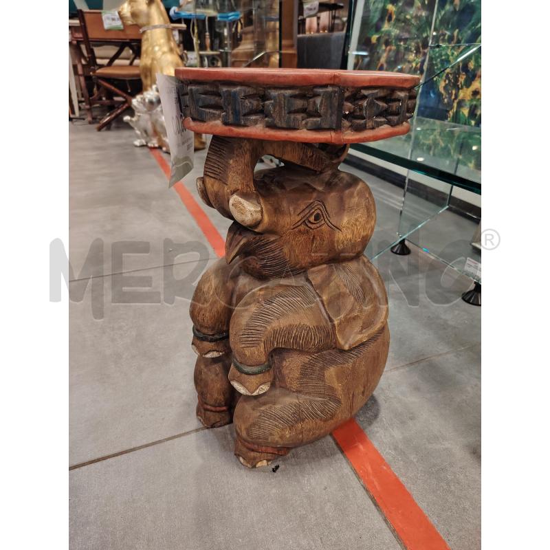 SGABELLINO ETNICO ELEFANTE | Mercatino dell'Usato Roma eur 1