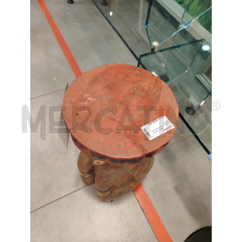 SGABELLINO ETNICO ELEFANTE | Mercatino dell'Usato Roma eur 3