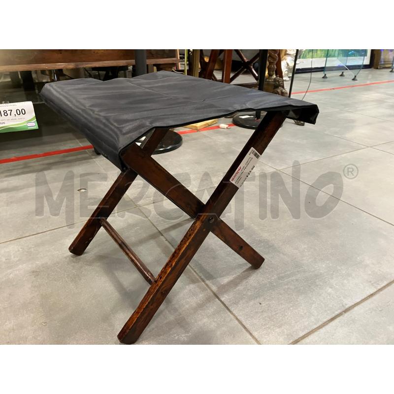 SGABELLINO PIEGHEVOLE LEGNO | Mercatino dell'Usato Roma eur 1