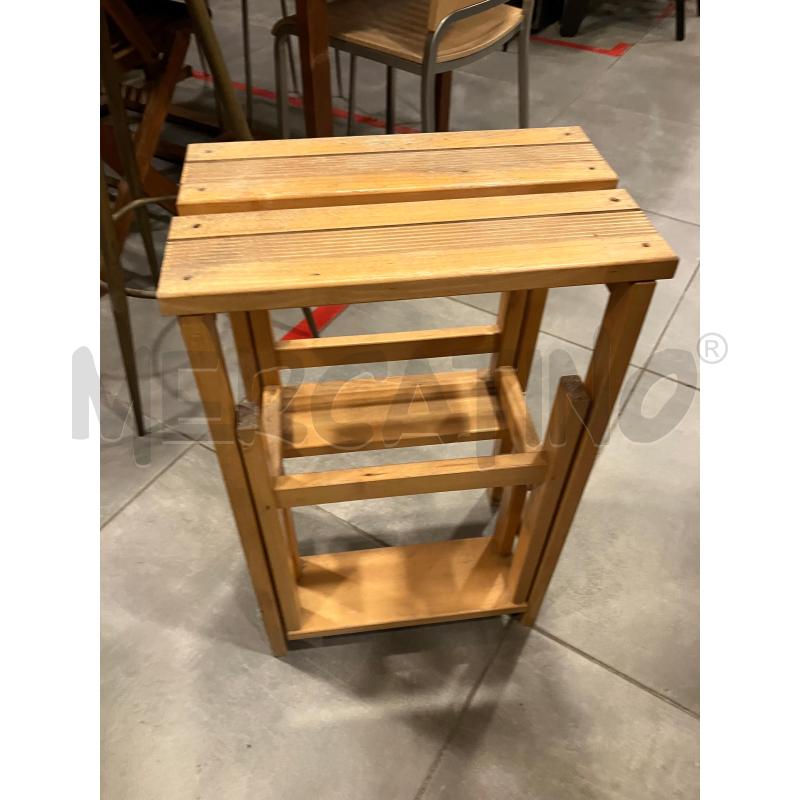 SGABELLO ALTO LEGNO  | Mercatino dell'Usato Roma eur 1