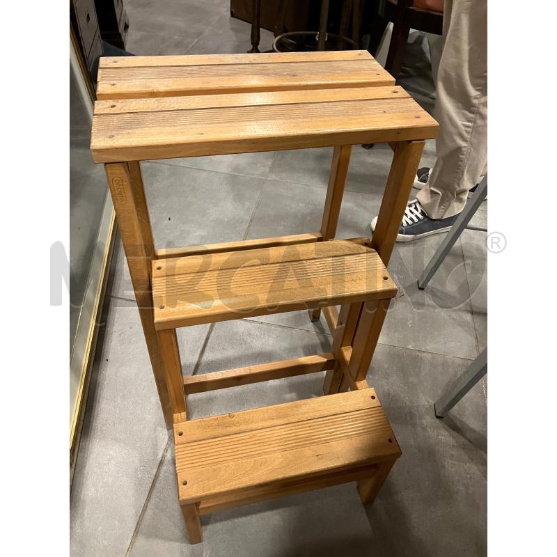 SGABELLO ALTO LEGNO  | Mercatino dell'Usato Roma eur 2