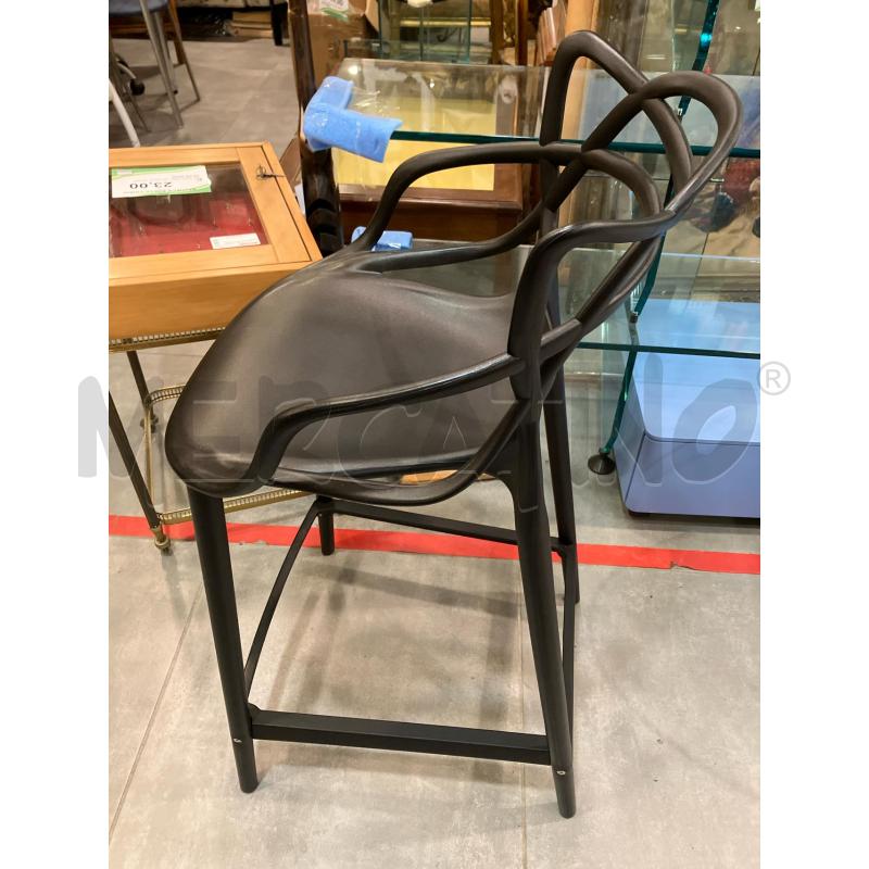SGABELLO ALTO NERO SAMIRA | Mercatino dell'Usato Roma eur 2