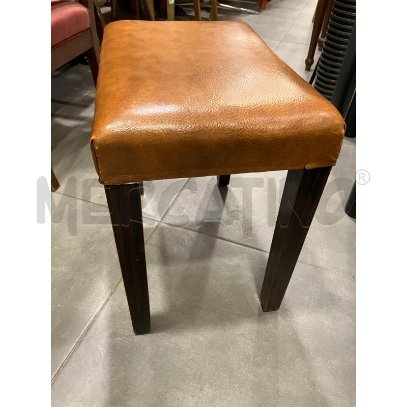 SGABELLO BASSO PELLE MARR | Mercatino dell'Usato Roma eur 3