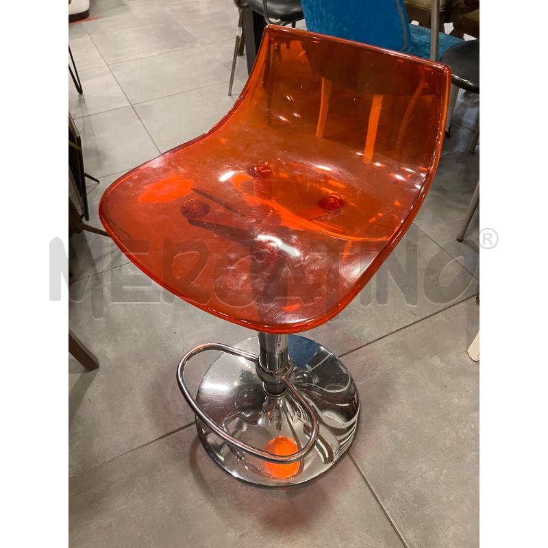 SGABELLO CROMO ROSSA | Mercatino dell'Usato Roma eur 1