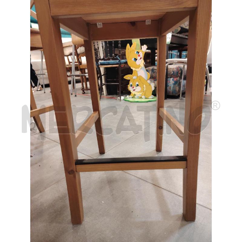 SGABELLO LEGNO PINO | Mercatino dell'Usato Roma eur 3