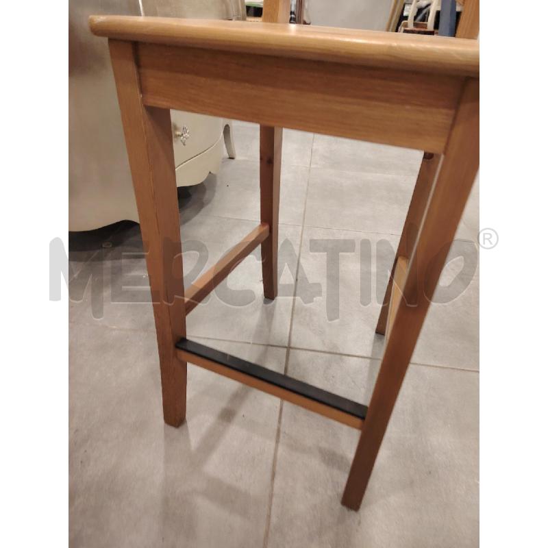 SGABELLO LEGNO PINO | Mercatino dell'Usato Roma eur 3