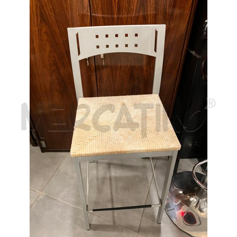 SGABELLO MET/PAGLIA BIA | Mercatino dell'Usato Roma eur 1