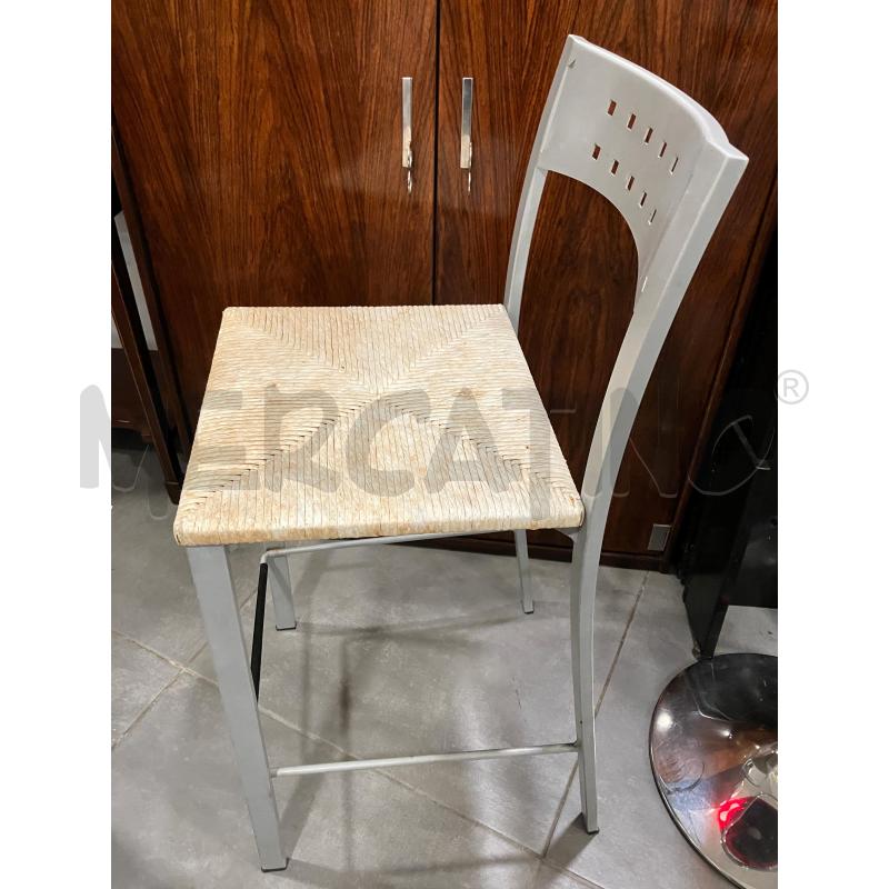 SGABELLO MET/PAGLIA BIA | Mercatino dell'Usato Roma eur 2