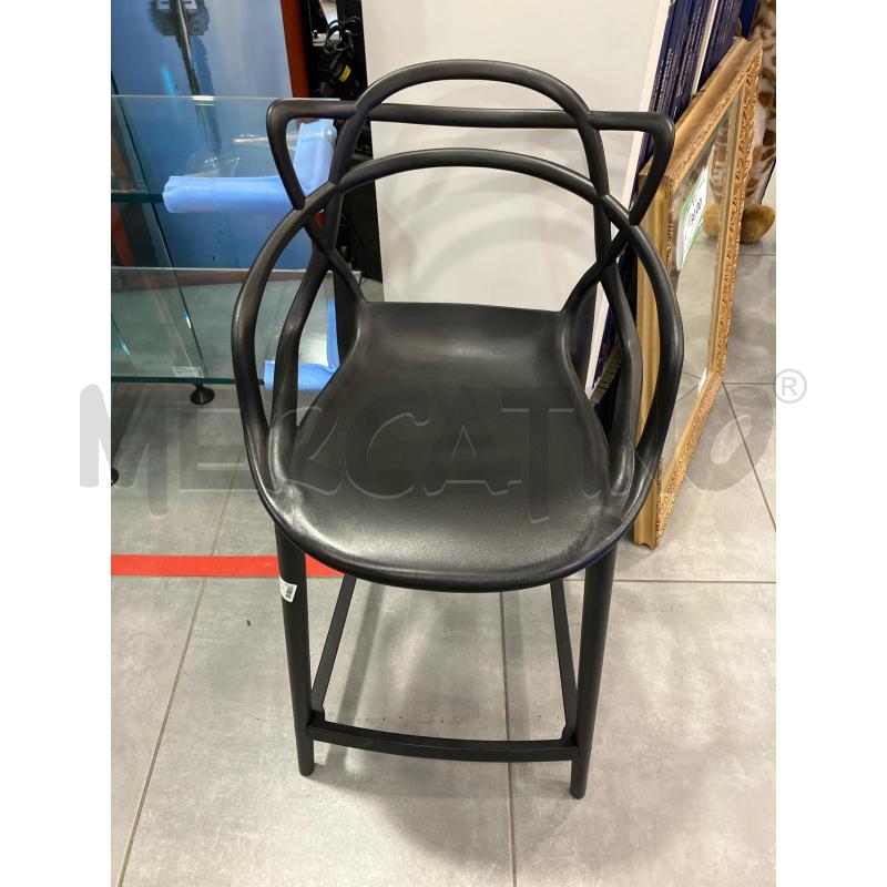 SGABELLO NERO ALTO SAMIRA | Mercatino dell'Usato Roma eur 1