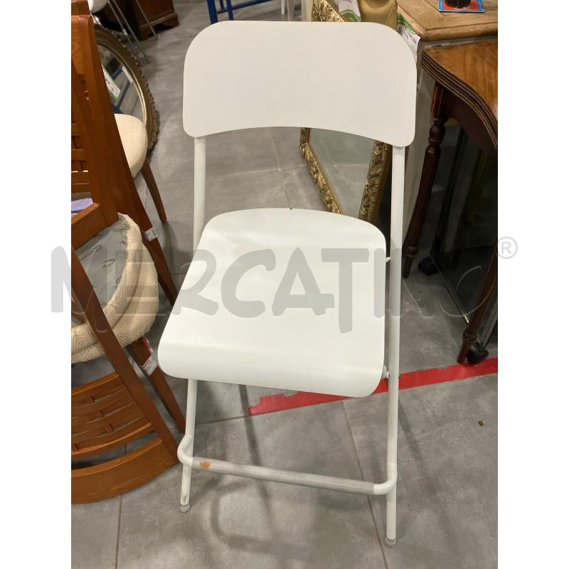 SGABELLO RICH BIANCO | Mercatino dell'Usato Roma eur 1
