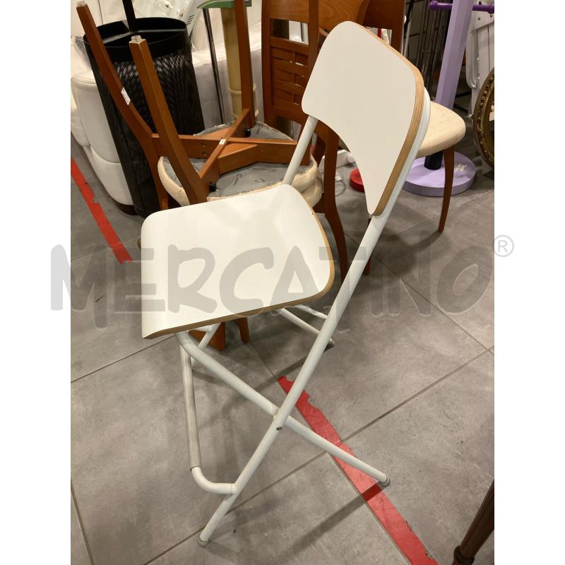SGABELLO RICH BIANCO | Mercatino dell'Usato Roma eur 2