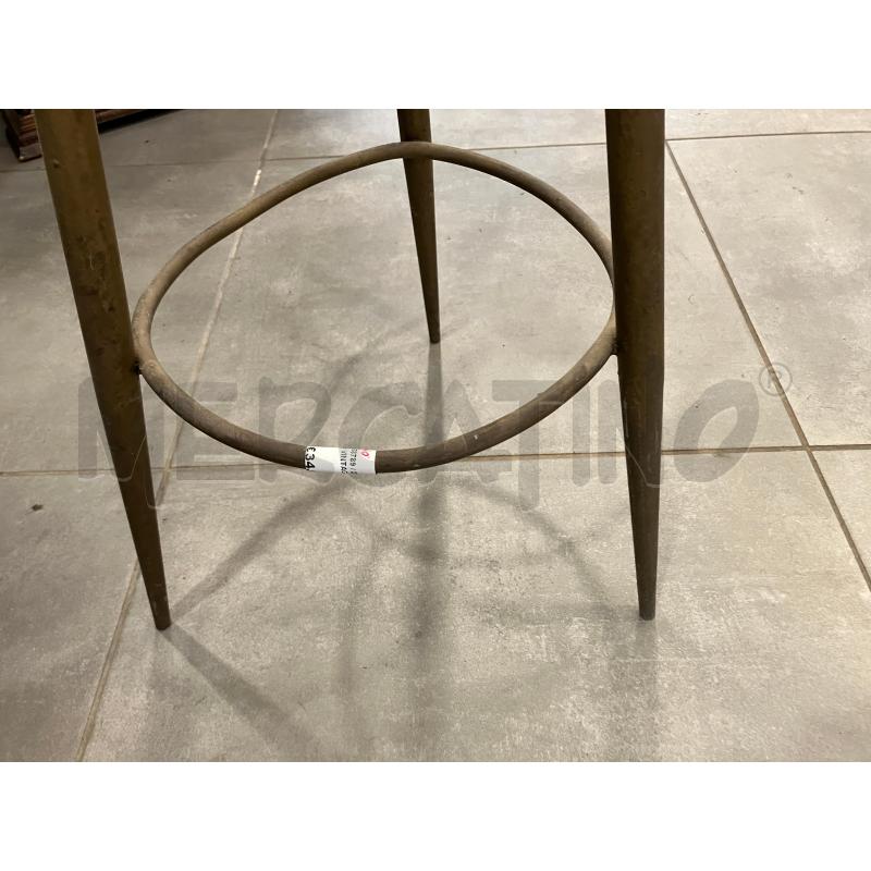 SGABELLO VINTAGE PELLE ROSS | Mercatino dell'Usato Roma eur 3