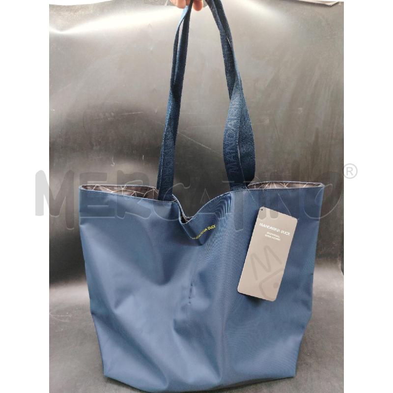 SHOPPER MANDARINA DUCK BLU CARTEL | Mercatino dell'Usato Roma eur 1