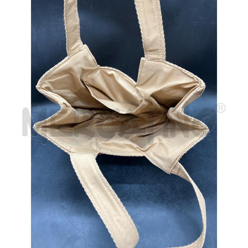 SHOPPER RAFIA PERLINE | Mercatino dell'Usato Roma eur 3