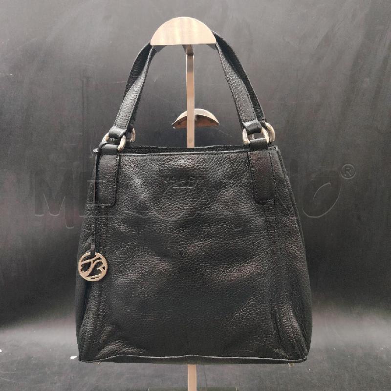 SHOPPER TOSCA BLU NE PELLE MARTELLATA + GANCIO | Mercatino dell'Usato Roma eur 1