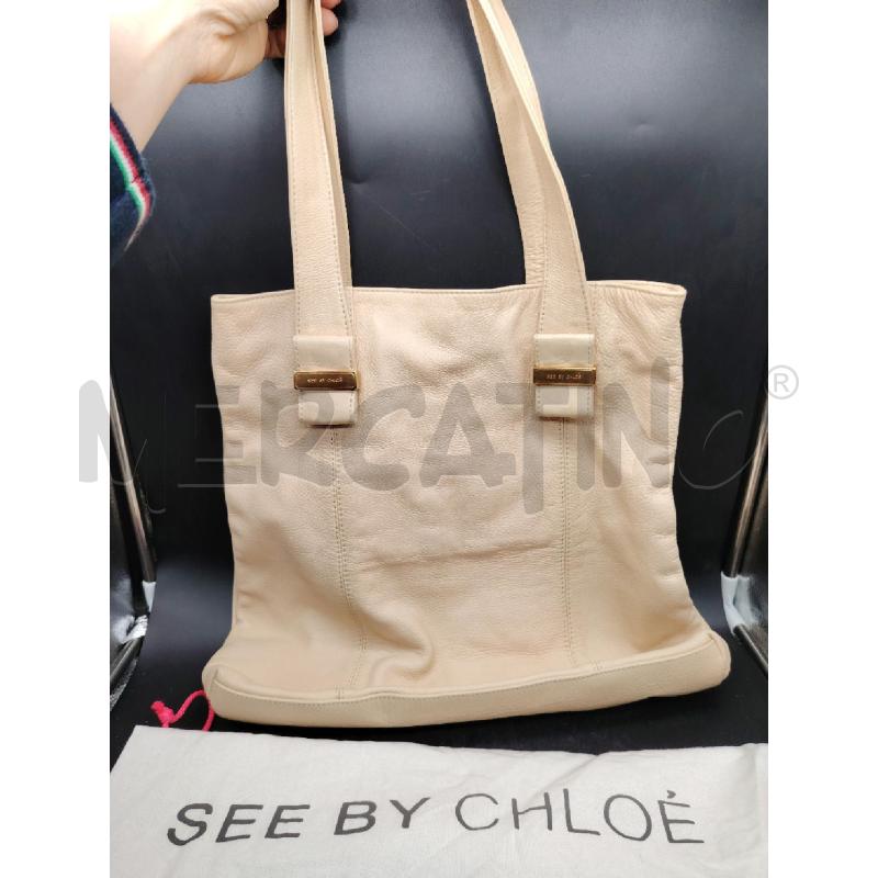 SHOPPER  SEE BY CHLOE AVORIO DETT DOR | Mercatino dell'Usato Roma eur 1