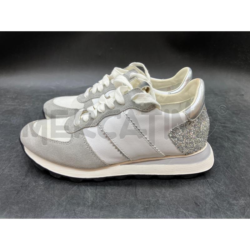 SNEAKERS D GEOX PELLE BIA DETT GRI LUREX | Mercatino dell'Usato Roma eur 3