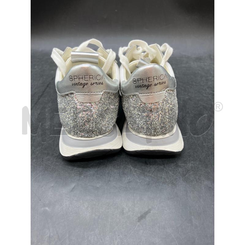 SNEAKERS D GEOX PELLE BIA DETT GRI LUREX | Mercatino dell'Usato Roma eur 4