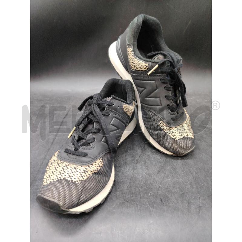 SNEAKERS D NEW BALANCE 574 NERO INS BEIGE | Mercatino dell'Usato Roma eur 1