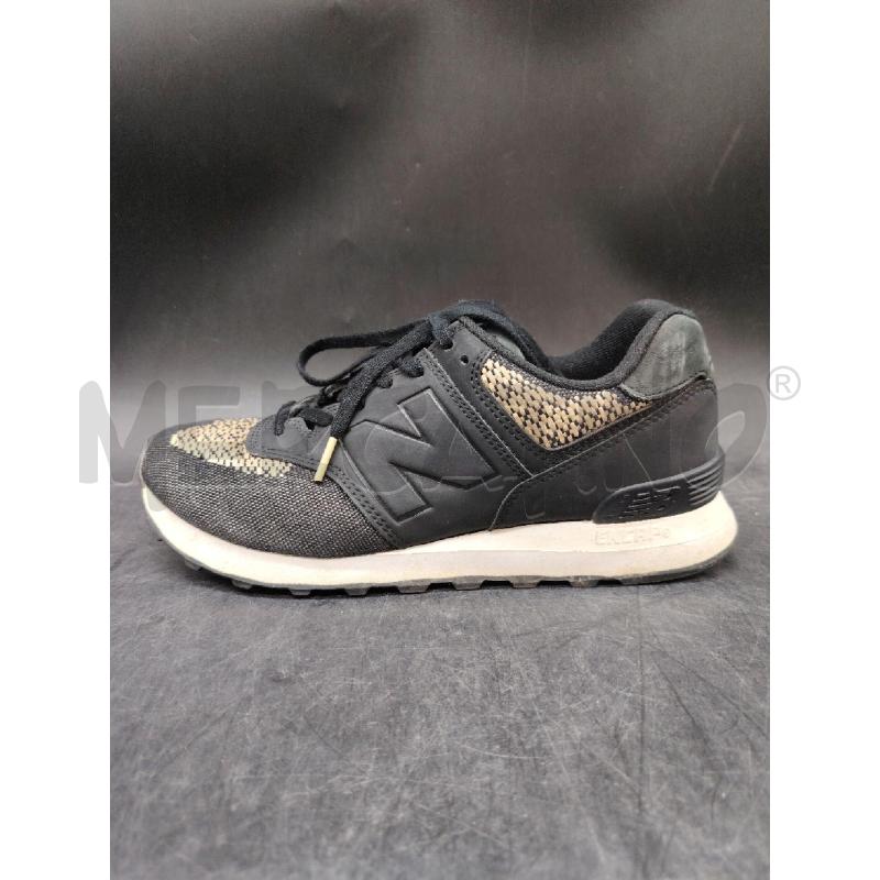 SNEAKERS D NEW BALANCE 574 NERO INS BEIGE | Mercatino dell'Usato Roma eur 3