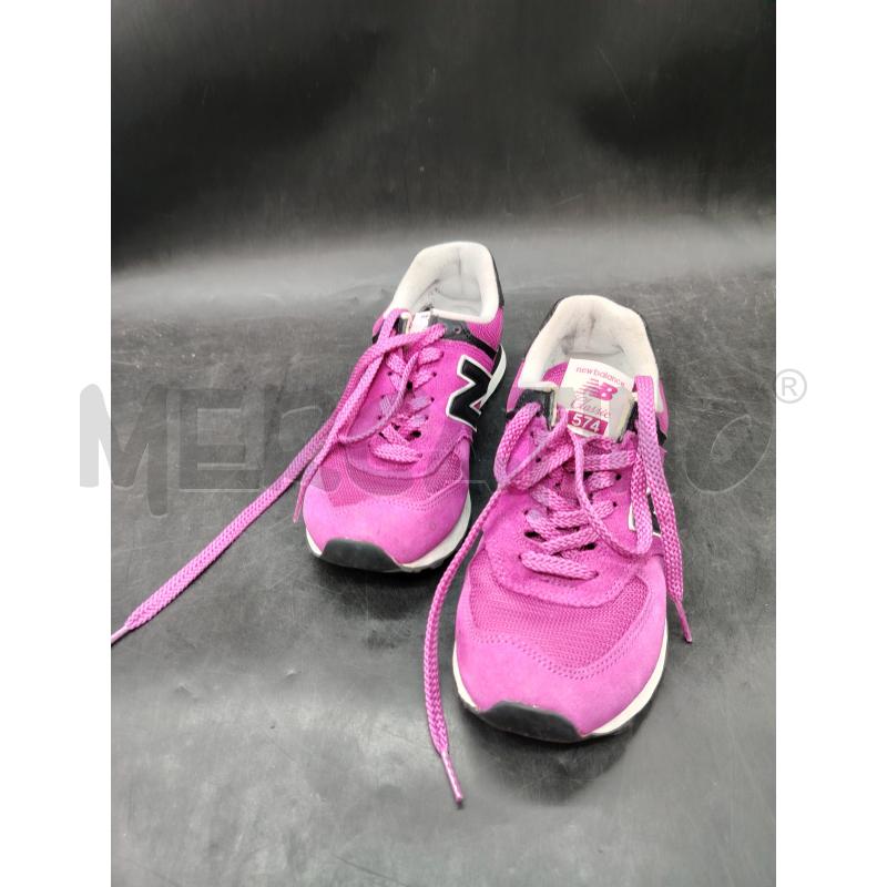 SNEAKERS D NEW BALANCE FUCSIA DETT NE 574 | Mercatino dell'Usato Roma eur 1