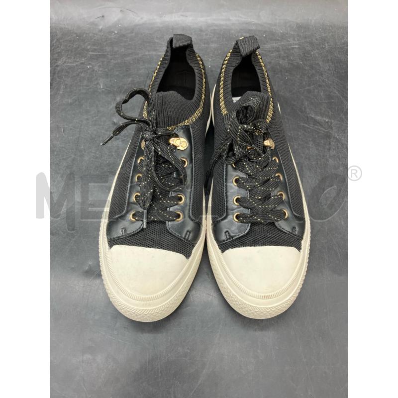 SNEAKERS D REQINS NERE TELA DETT BIA  | Mercatino dell'Usato Roma eur 2