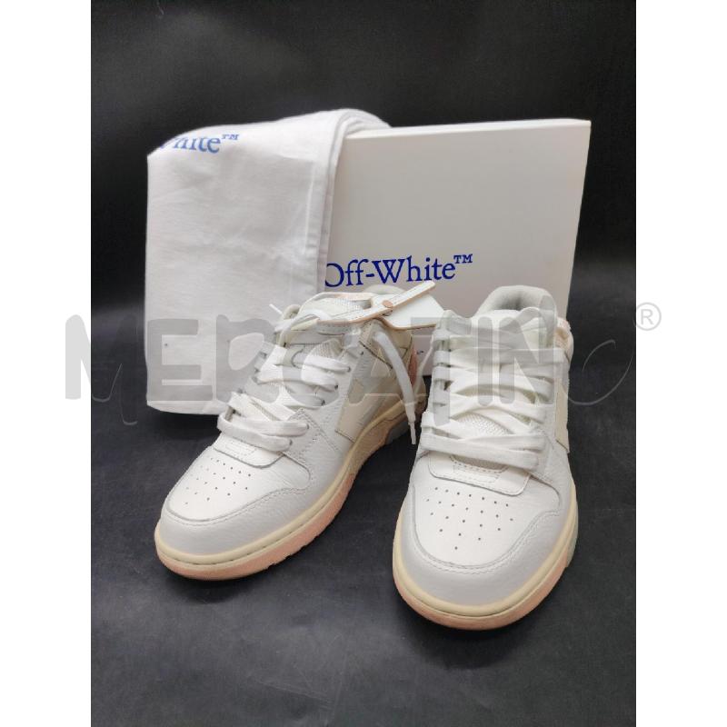 SNEAKERS D SCATO OFF WHITE BIANCHE ROSA  | Mercatino dell'Usato Roma eur 1