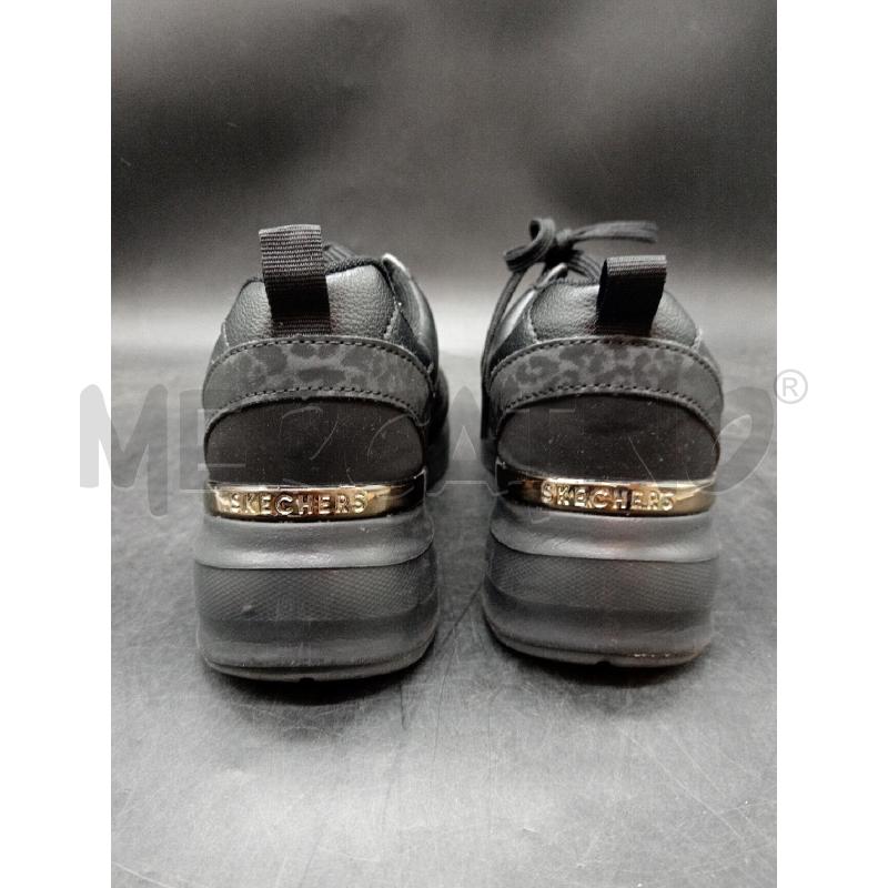 SNEAKERS D SCATO SKECHERS NERE DETT LEOPARDATO  | Mercatino dell'Usato Roma eur 3
