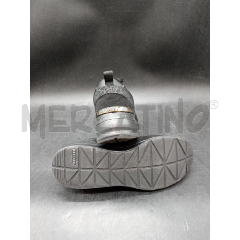 SNEAKERS D SCATO SKECHERS NERE DETT LEOPARDATO  | Mercatino dell'Usato Roma eur 4