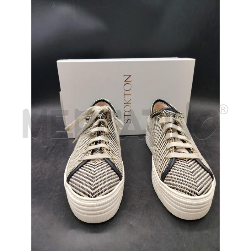 SNEAKERS D SCATO STOKTON RIGHE BIA NE CATENA  | Mercatino dell'Usato Roma eur 1