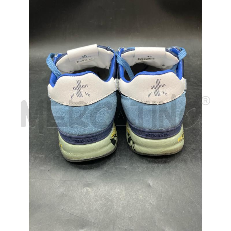 SNEAKERS U PREMIATA BLU 5696DETT CEL BIA | Mercatino dell'Usato Roma eur 4