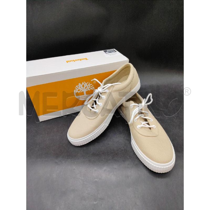 SNEAKERS U TIMBERLAND SCATOLA LOW LACE BEI CANVAS | Mercatino dell'Usato Roma eur 1