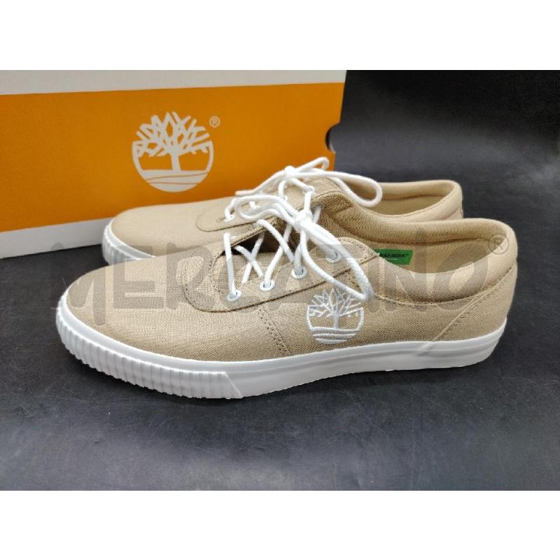 SNEAKERS U TIMBERLAND SCATOLA LOW LACE BEI CANVAS | Mercatino dell'Usato Roma eur 3