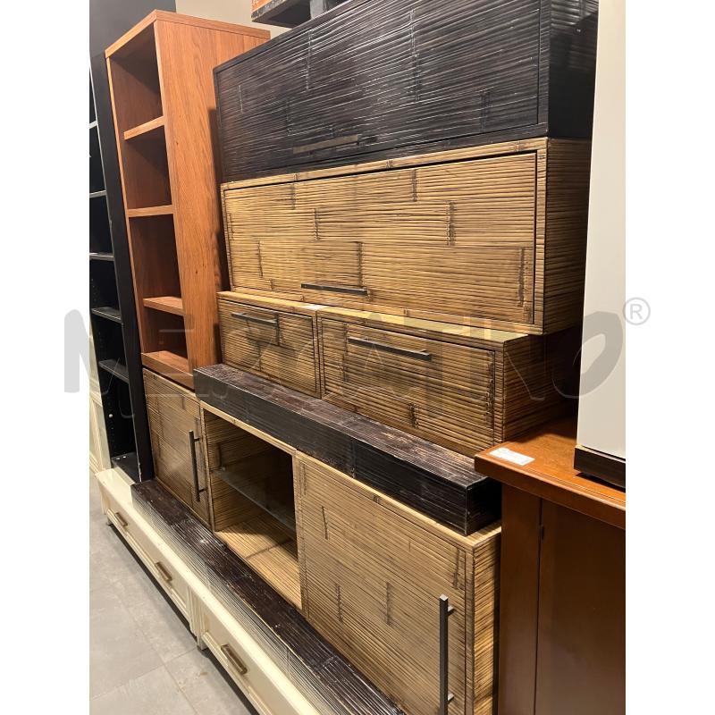 SOGGIORNO COMPOSIZIONE MIELE BLACK BARTOLI | Mercatino dell'Usato Roma eur 1
