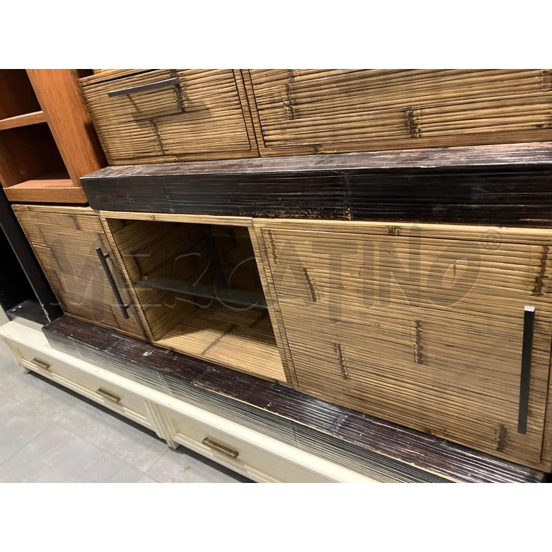 SOGGIORNO COMPOSIZIONE MIELE BLACK BARTOLI | Mercatino dell'Usato Roma eur 2
