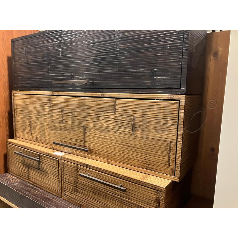SOGGIORNO COMPOSIZIONE MIELE BLACK BARTOLI | Mercatino dell'Usato Roma eur 3
