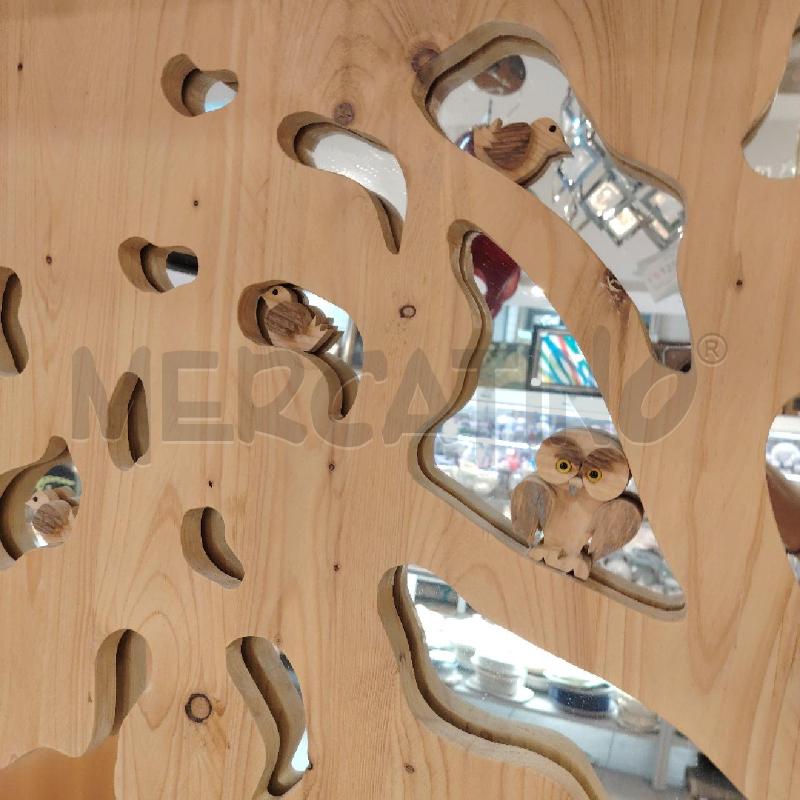 SPECCHIO ARTIGIANALE LEGNO GRANDE | Mercatino dell'Usato Roma eur 3