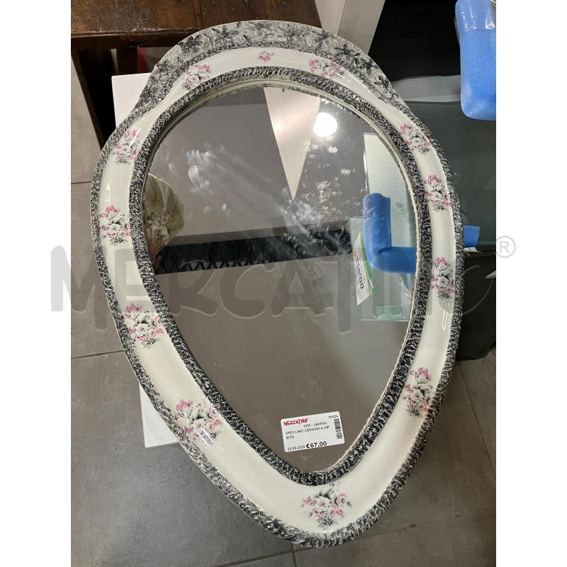 SPECCHIO CERAMICA DIPINTA | Mercatino dell'Usato Roma eur 1