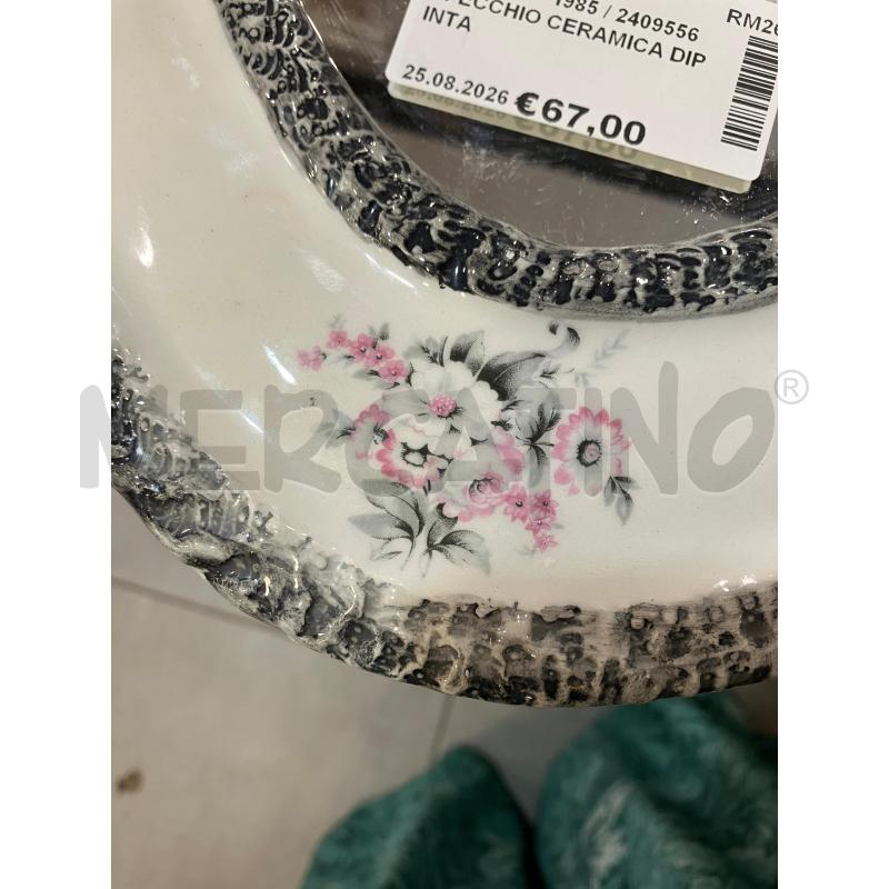 SPECCHIO CERAMICA DIPINTA | Mercatino dell'Usato Roma eur 3